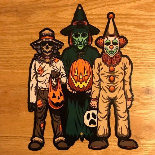 Trick or Treat Kids Metal Sign / Wall Art