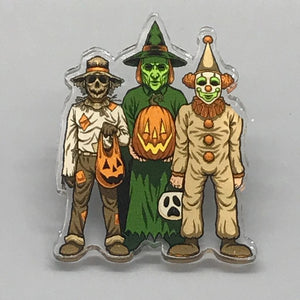 Trick or Treat Acrylic PIn