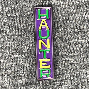 Vertical Haunter Enamel Pin