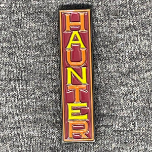 Vertical Haunter Enamel Pin