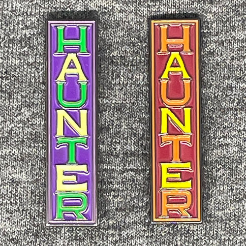 Vertical Haunter Enamel Pin