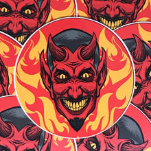 Load image into Gallery viewer, Flaming Devil Sticker