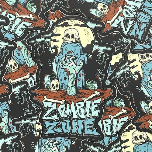 Zombie Zone Sticker