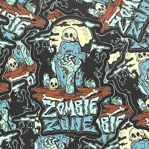 Zombie Zone Sticker